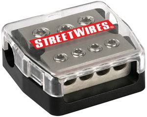 Picture of MTX StreetWires DBX3448 4 AWG 3 In/8 AWG 4 Out Distribution Block