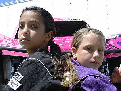 Mia Chapman and Kali Kinsman of Pink Motorsports