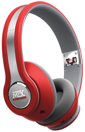 MTX iX1 RED On Ear Headphones - Red/Grey